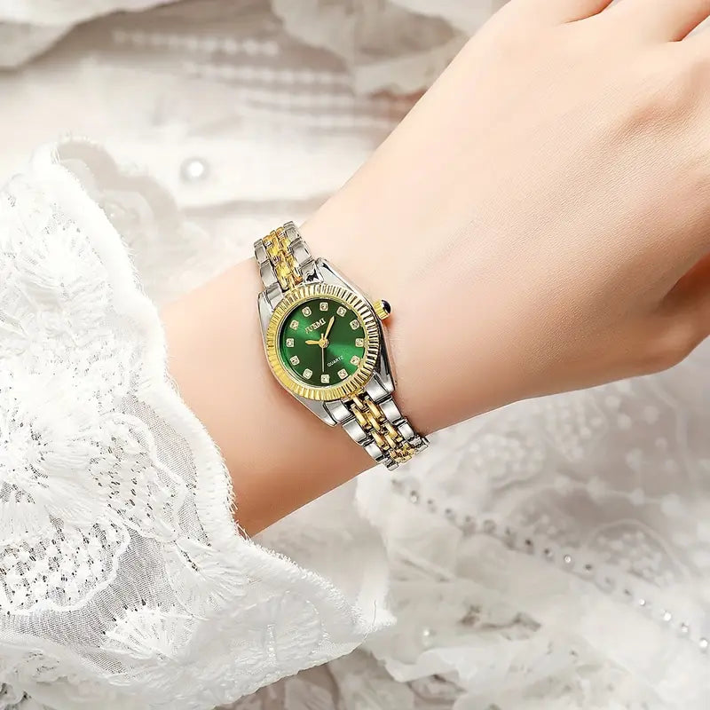 New Women'S Aurora Shell Rhinestones watch