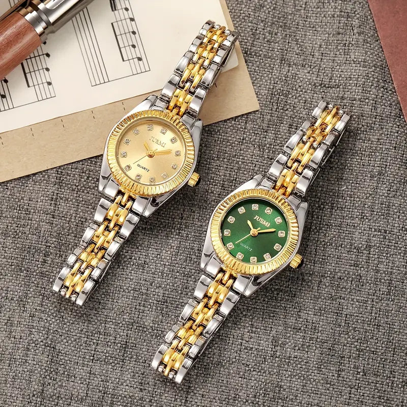 New Women'S Aurora Shell Rhinestones watch