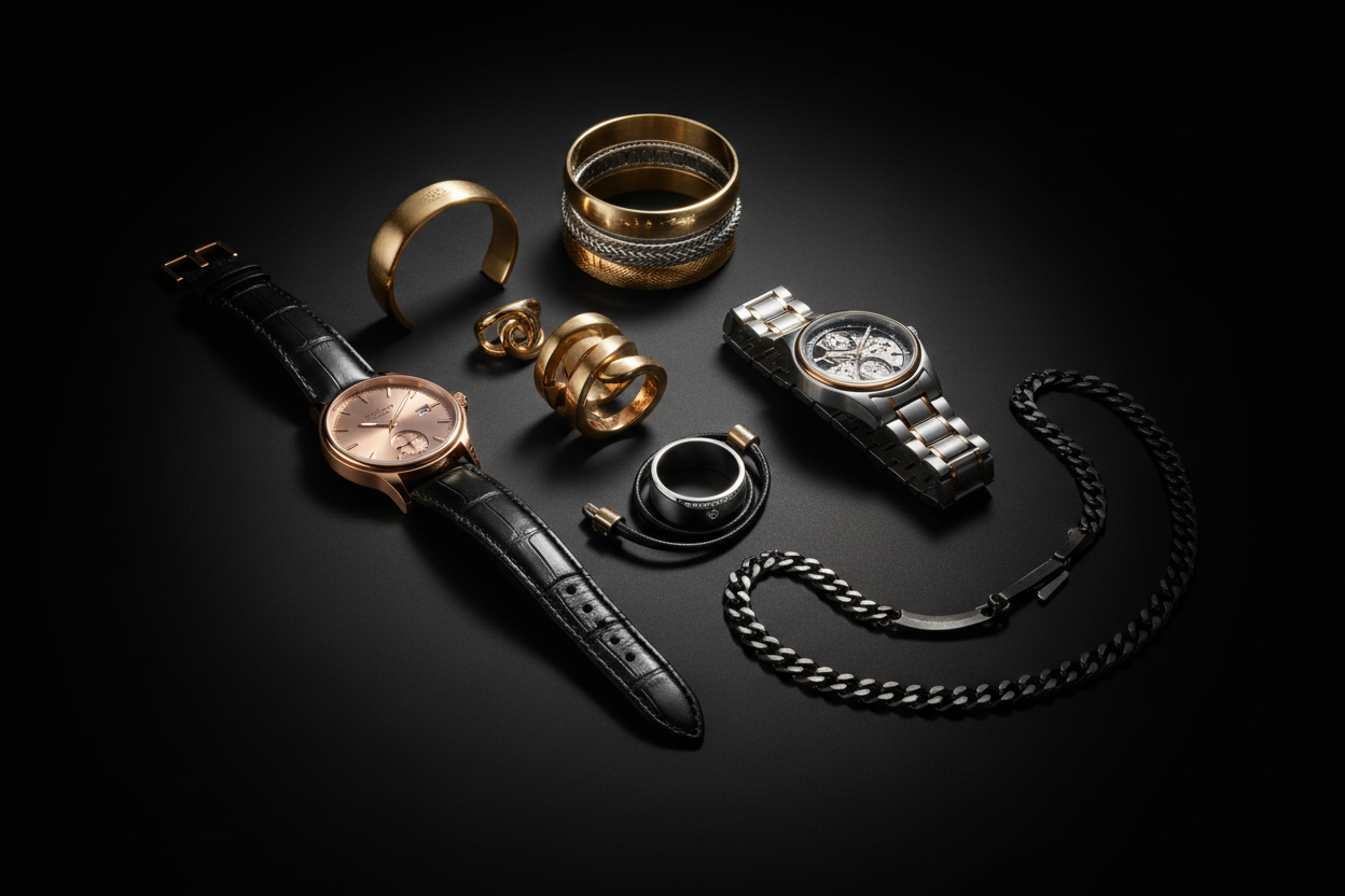 give me a pitcure of watches bracelets jewelerry uni sex 